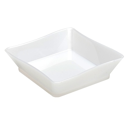 Plastic White 2.25" x 2.25" Tiny Trays - Posh Party Supplies