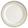 Elegant Prestige Plastic Ivory With Gold Brimmed 9" Dinner Plate  - Posh Party  Supplies