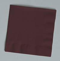 Chocolate Brown Beverage Napkins - Posh Party Supplies