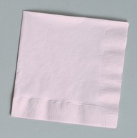 Classic Pink Beverage Napkins - Posh Party Supplies
