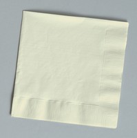 Discounted Ivory Paper Lunch Napkins - Posh Party Supplies