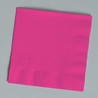Hot Magenta Dinner Napkins - Posh Party Supplies