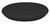 Disposable 10.5" Black Disposable Velvet Oval Plastic Bowl - Posh Party Supplies