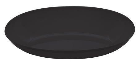 Disposable 10.5" Black Disposable Velvet Oval Plastic Bowl - Posh Party Supplies