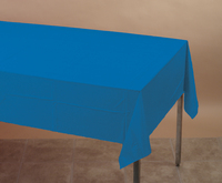 True Blue Tissue and Plastic 54x108 Tablecover - Posh Party Supplies