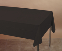 disposable black velvet plastic tablecloths, 12 count