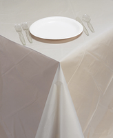 disposable clear plastic tablecloths, 12 count