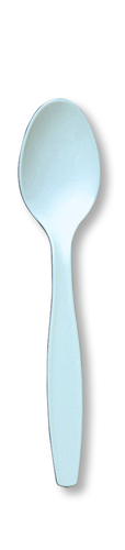 Pastel Blue  Premium Plastic Spoons - Posh Party Supplies