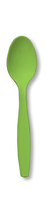 Disposable Fresh Lime Plastic Premium Spoons - Posh Party Supplies