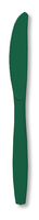 Disposable Hunter Green Plastic Knives - Posh Party Supplies