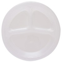Discounted 10.25" Clear Divided Plastic Banquet Dinner Plates  - Posh Party Supplies