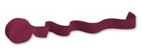 Burgundy 500' Solid Crepe Streamer - 12 Streamers