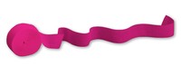 Hot Magenta 500' Solid Crepe Streamer - 12 Streamers