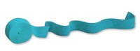 Bermuda Blue 81' Solid Crepe Streamer - Posh Party Supplies