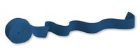 Navy 81' Solid Crepe Streamer - 12 per Case