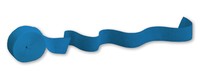 True Blue 81' Solid Crepe Streamer - Posh Party Supplies