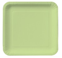 Pistachio Square 9" Square Paper Dinner Plates- Posh Party Supplies