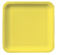 Mimosa Square 9" Square Paper Dinner Plates- Posh Party Supplies