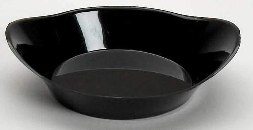 Disposable 2.5 oz Black Plastic Relish Mini Dish -Posh Party Supplies