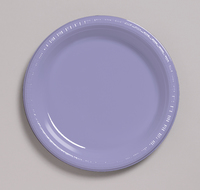Disposable Luscious Lavender 6.75" Plastic Dessert Plates - Posh Party Supplies