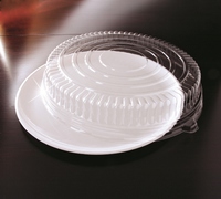 Disposable 14" Clear Plastic Round Deli Max Tray Dome Combo -Posh Party Supplies
