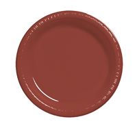 Disposable Brick 6.75" Plastic Dessert Plates - Posh Party Supplies
