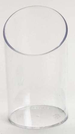 Disposable 2.7 oz Clear Plastic Round Mini Flasket-Posh Party Supplies