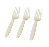 Elegant Bone Plastic Forks - 1200 Bone Forks