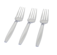 Clear Plastic Forks  - Posh Party Supplies