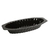 Elegant Plastic Black 15  oz. Plastic Serving Boat - 300 Plastic Bowls