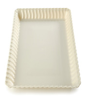 Elegant Plastic Black 9"x 13" Serving Tray - 99 Plastic Trays