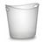 Plastic Clear 1 Gallon Oval Ice Bucket  - Posh Party Supplies
