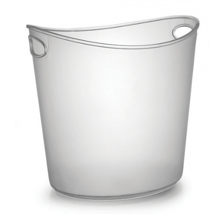 Plastic Clear 1 Gallon Oval Ice Bucket  - Posh Party Supplies
