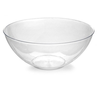 White 100 Oz. Plastic Bowl  - Posh Party Supplies