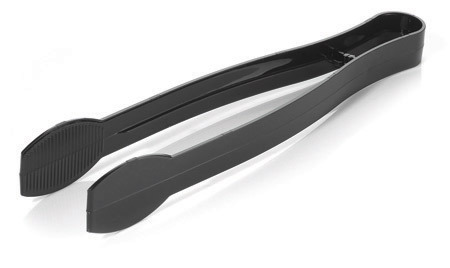 Plastic Black 9" Tongs  - Posh Party Supplies