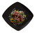 Black 10" Dinner Square Plastic Plate  - Posh Party Supplies