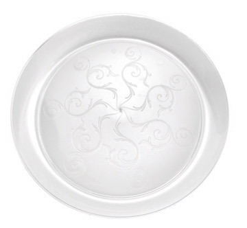 Elegant Clear 7" Round Plastic Plates  - Posh Party Supplies