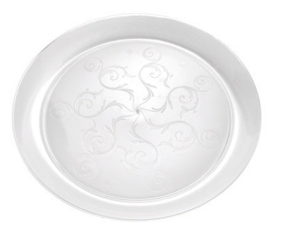 Elegant Clear 9" Round Plastic Plates  - Posh Party Supplies