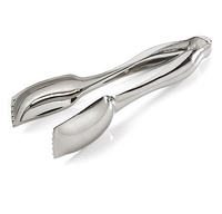 Disposable Silver Plastic 8.5" Tongs - Posh Party Supplies