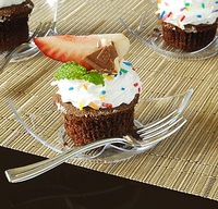 Plastic Clear 2.75" x 2.75" Tiny Torte  - Posh Party Supplies
