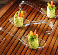 Black 5" Tiny Tensils - 200 Plastic Bowls