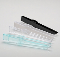 White 5.5" Tiny Tweezers - 200 Plastic Bowls