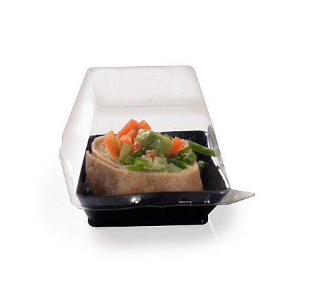 Clear 2.25" x 2.25" Tiny Dome Lid PET - 1000 Pieces per Case