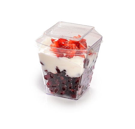 Clear 5.4 oz. Tiny Tumbler Lid PET - 1000 Pieces per Case