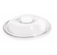 Clear 80 oz. Plastic Dome Lid - 25 Plastic Lids