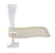 Pretty Bone 6" Rectangular Plastic  Disposable Plastic Wave Cocktail Plate - Posh Party Supplies