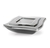 Pretty Clear 64 oz Flat Plastic Wave Lid  - Posh Party Supplies