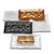 Elegant Plastic Contemplate Clear Green 8.5" x 13.5" Rectangle Trays - PoshPartySupplies.com