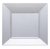 6.5" Square Clear Plastic Dessert Plates by Kaya