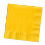 Wholesale School Bus Yellow 2-Ply Lunch Napkins - www.poshpartysupplies.com